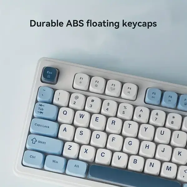 Бездротова клавіатура Ajazz AF98 PLUS Black Gray Yellow (AF98-PLUS-BGY), изображение 5