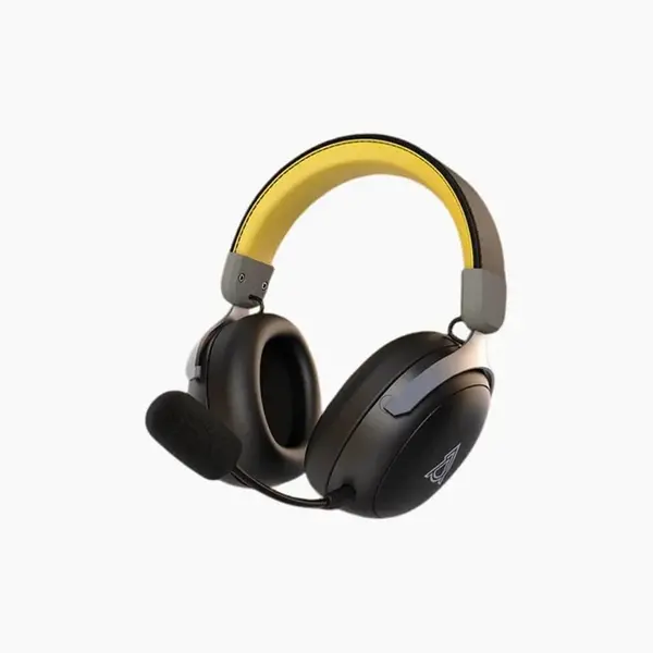 Бездротова ігрова гарнітура Ajazz AHM08 MAX Black Gray Yellow (AHM08-MAX-BGY)