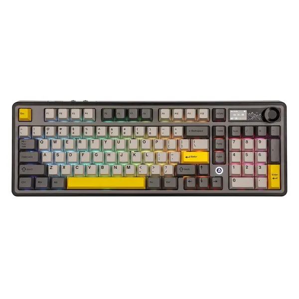 Бездротова механічна клавіатура Ajazz AK980 V2 Maillard switches Purple White Blue (AK980-V2-M-PWB), изображение 2