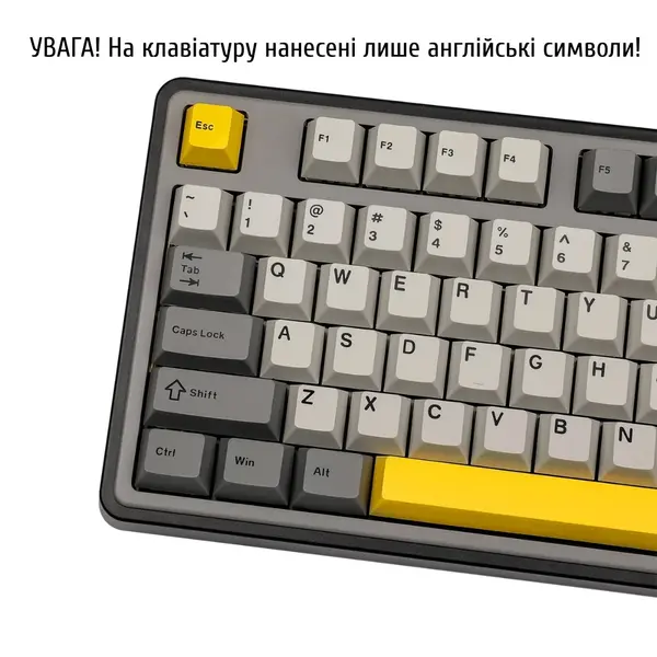 Бездротова механічна клавіатура Ajazz AK980 V2 Maillard switches Purple White Blue (AK980-V2-M-PWB), изображение 3
