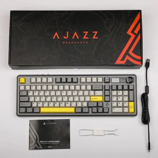 Бездротова механічна клавіатура Ajazz AK980 V2 Maillard switches Purple White Blue (AK980-V2-M-PWB), зображення 4