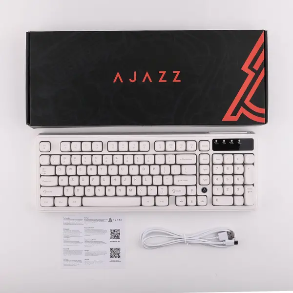 Дротова клавіатура Ajazz AF98 Black Gray Yellow (AF98-BGY), зображення 4