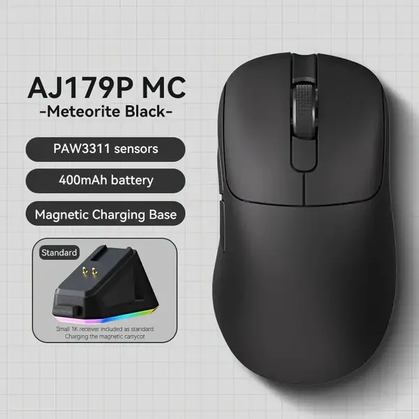 Бездротова ігрова миша Ajazz AJ179P MC Black (AJ179P-MC-B)