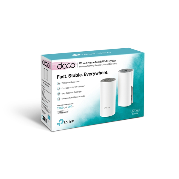 MESH система WiFi5 TP-Link Mesh Deco E4 (2-Pack), изображение 3