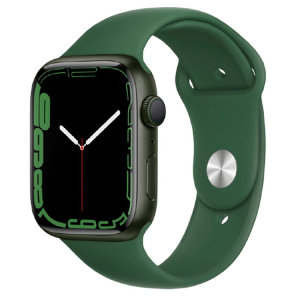 Apple Watch Series 7 GPS 41mm Green Aluminum Case With Green Sport Band (MKN03), Память: 32 Гб, Цвет: Зеленый, Диагональ экрана: 1,69 (41 mm)