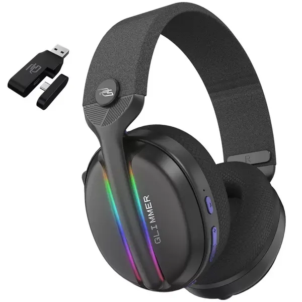 Бездротова ігрова гарнітура Proove Gaming Glimmer (APP) black/purple (WHGL00022016), зображення 2