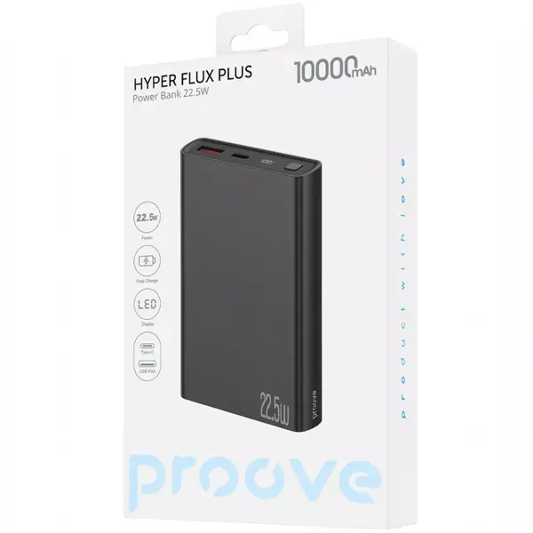 Портативна Батарея Proove Hyper Flux Plus 22.5W 10000mAh (чорний), зображення 2