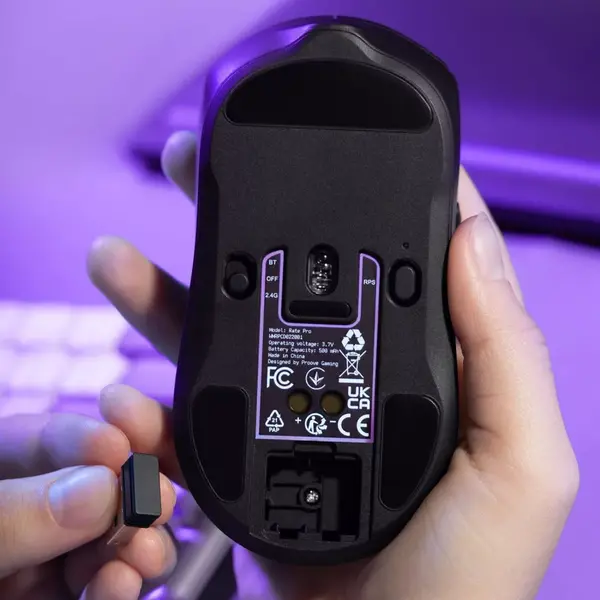 Бездротова ігрова миша Proove Gaming Rate Pro with Charging Dock Black (WMRPCD022001), зображення 5