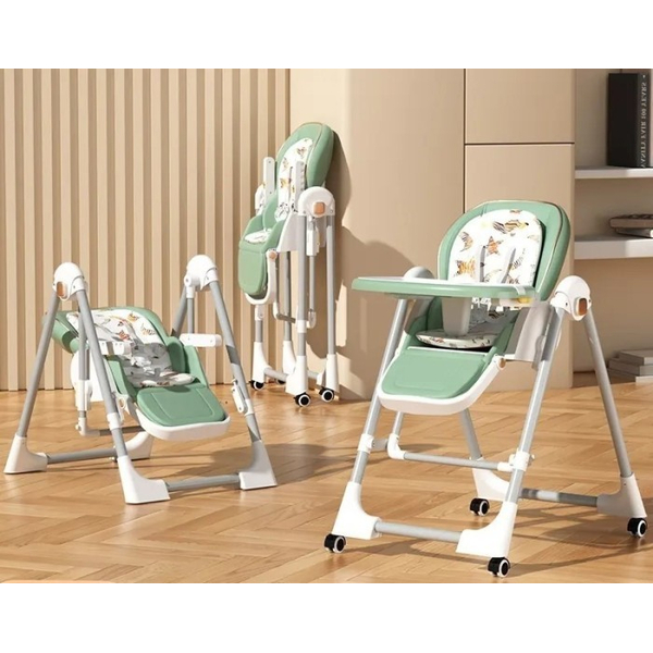 Стільчик-шезлонг для годування 2в1 BabyChair Z901 Green (зелений), изображение 4