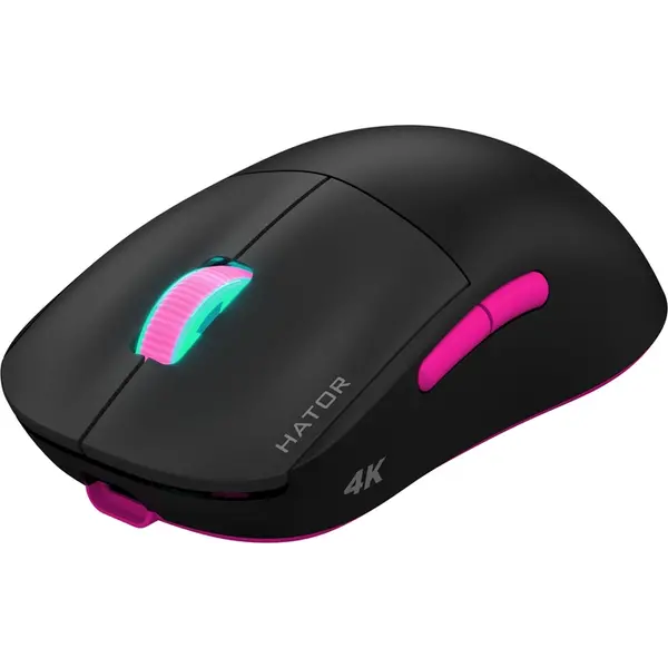 Ігрова миша HATOR Quasar 2 ULTRA 4K wireless (HTM570BP) black/pink, зображення 2