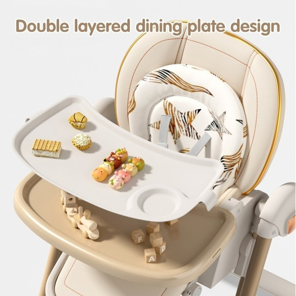 Стільчик-шезлонг для годування 2в1 Kidilo Baby Chair Z901 pink (11-3), зображення 13