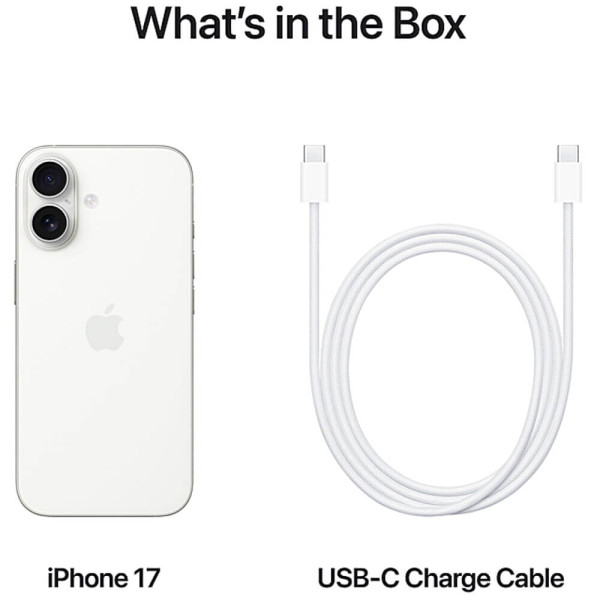 Apple iPhone 17 256GB White (E-Sim), Версія: eSIM, Память: 256 Гб, Цвет: Білий, Оригинальное название цвета: White, изображение 5