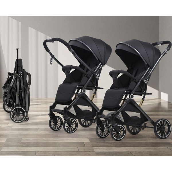 Дитяча коляска прогулянкова 525Baby Black (чорний), зображення 7