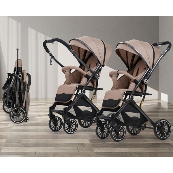 Дитяча коляска прогулянкова 525Baby Khaki (бежева), зображення 7