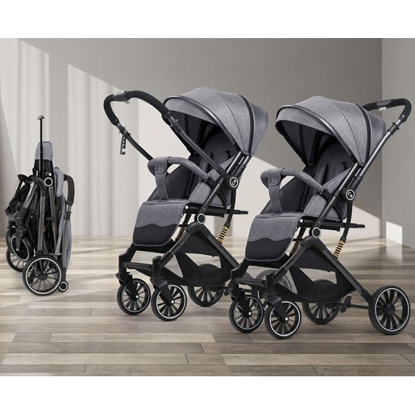 Дитяча коляска прогулянкова 525Baby Grey (сірий), зображення 9