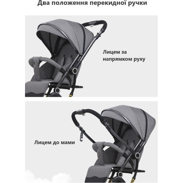 Дитяча коляска прогулянкова 525Baby Black (чорний), зображення 6