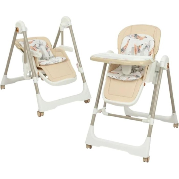 Стільчик-шезлонг для годування 2в1 Kidilo Baby Chair Z901 beige (11-3), изображение 3