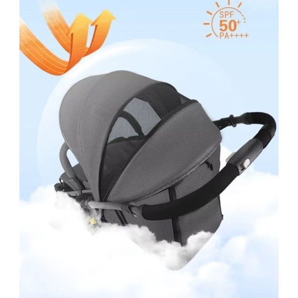 Дитяча коляска прогулянкова 525Baby Black (чорний), зображення 11