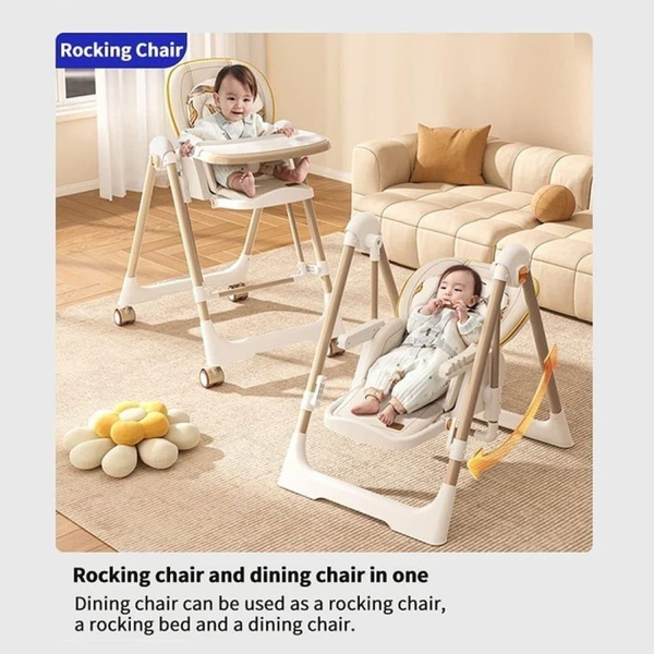 Стільчик-шезлонг для годування 2в1 Kidilo Baby Chair Z901 beige (11-3), изображение 11