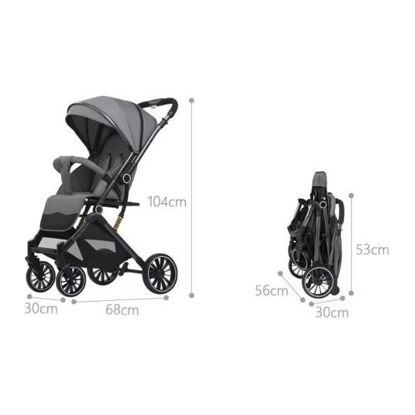 Дитяча коляска прогулянкова 525Baby Black (чорний), зображення 9