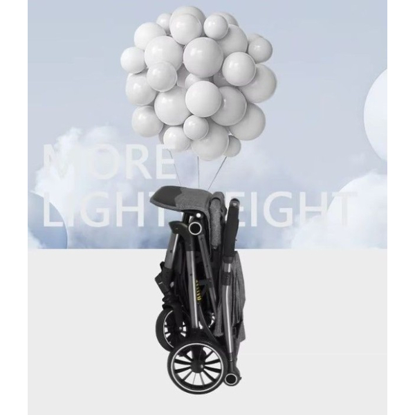 Дитяча коляска прогулянкова 525Baby Black (чорний), зображення 12