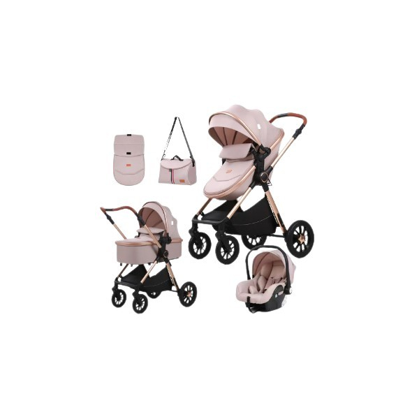 Коляска універсальна 3в1 Kidilo H2D (Khaki beige), зображення 2
