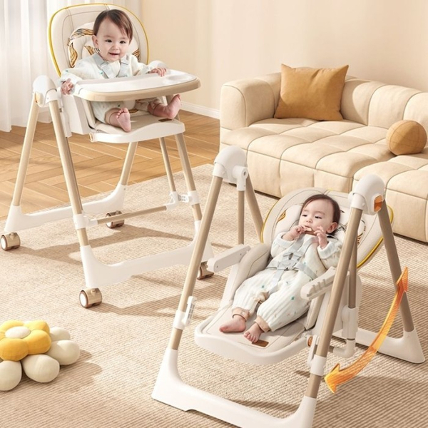 Стільчик-шезлонг для годування 2в1 Kidilo Baby Chair Z901 beige (11-3), зображення 20