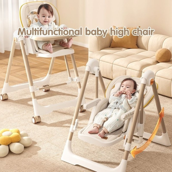 Стільчик-шезлонг для годування 2в1 Kidilo Baby Chair Z901 beige (11-3), зображення 14