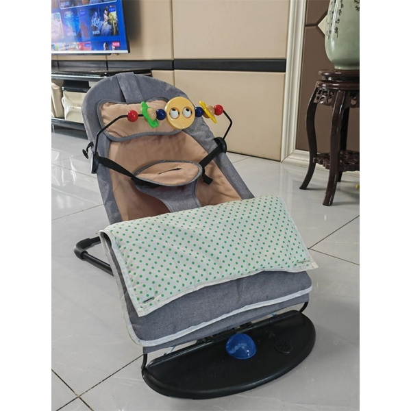 Дитячий шезлонг-гойдалка Baby Shaker B001 grey, изображение 3