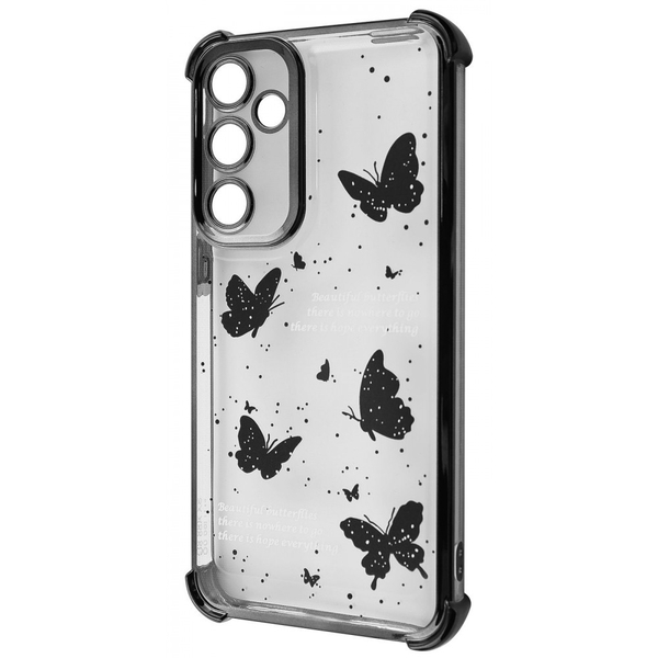 Чохол WAVE Winkie Samsung Galaxy S24 FE Black/butterfly