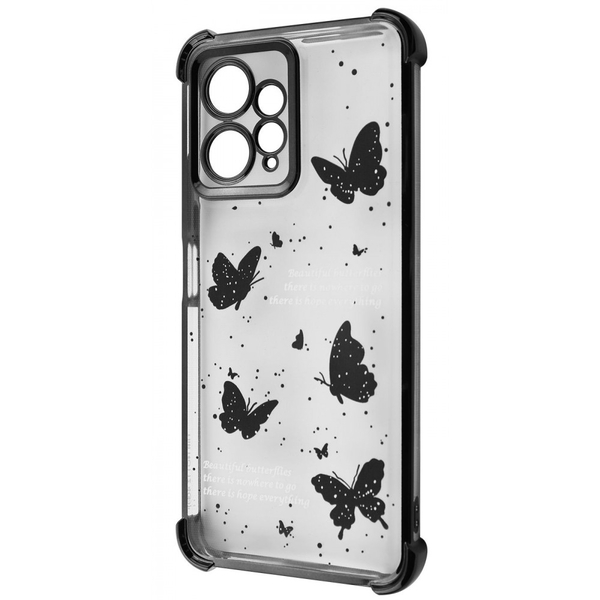 Чохол WAVE Winkie Xiaomi Redmi Note 12 4G Black/butterfly