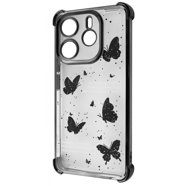Чохол WAVE Winkie Xiaomi Redmi Note 14 5G Black/butterfly