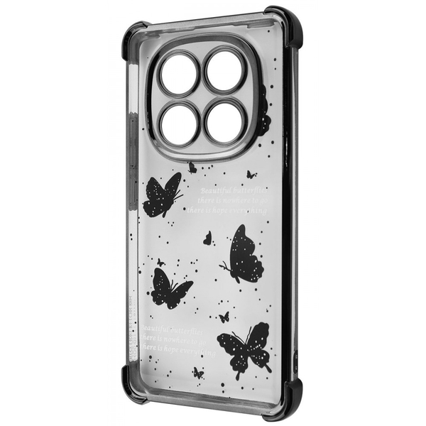 Чохол WAVE Winkie Xiaomi Redmi Note 14 Pro 4G Black/butterfly