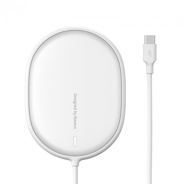 Бездротовий ЗП Baseus Light Magnetic 15W White (PB2821Z-2)