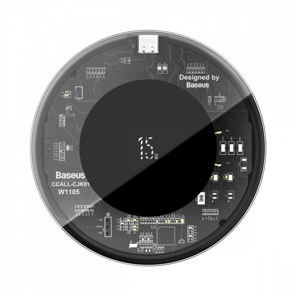 Беспроводное ЗУ Baseus Simple 15W (Type-C version) (transparent)