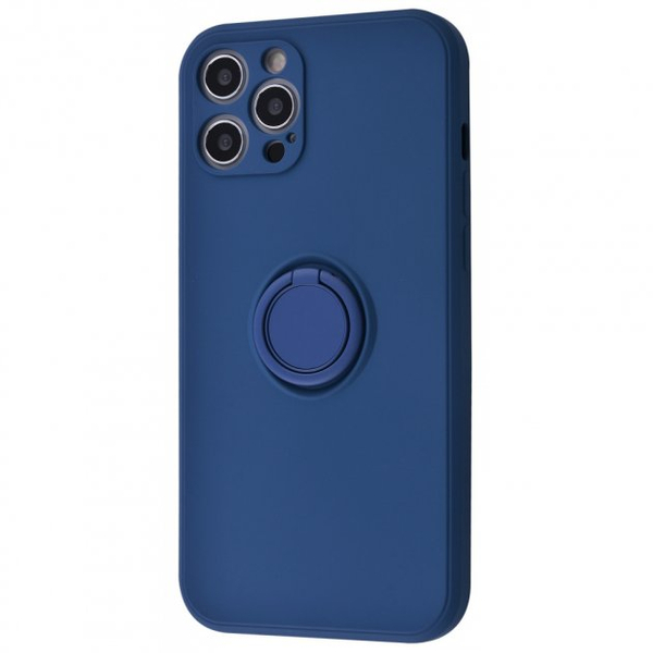 Купити Чохол Light Color Ring Apple iPhone 12 Pro Max Dark blue