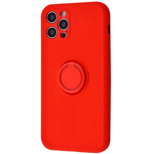 Чехол Light Color Ring Apple iPhone 12 Pro Max Red