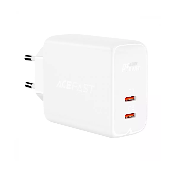 МЗП Acefast A9 PD 40W (2 Type-C) (White)