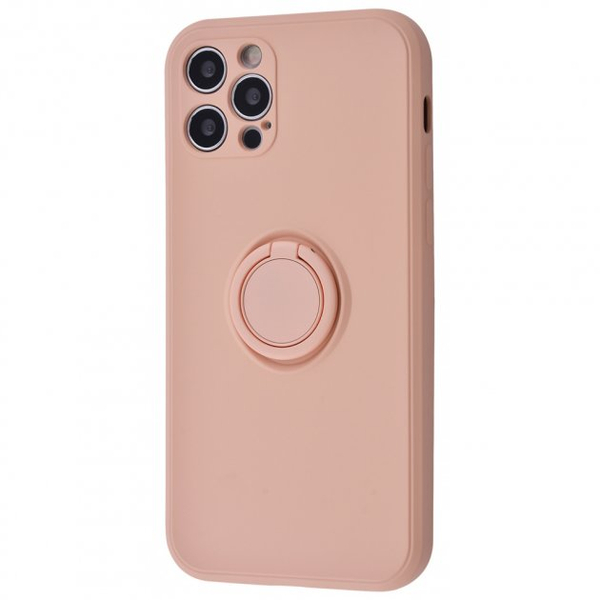 Чехол Light Color Ring Apple iPhone 12 Pro Pink sand