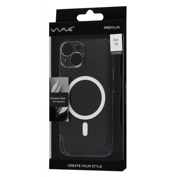 Чохол WAVE Premium Crystal Case with Magnetic Ring iPhone 14 Transparent, изображение 2
