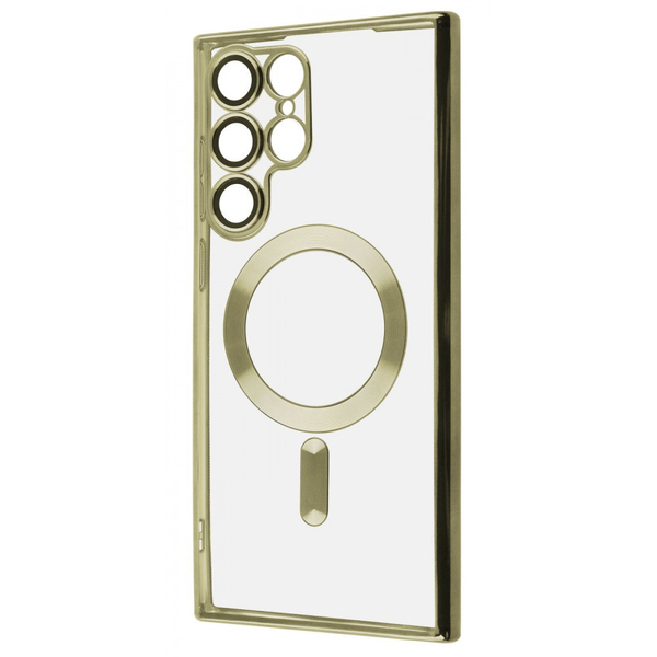 Чохол WAVE Metal Color Case with Magnetic Ring Samsung Galaxy S22 Ultra Gold