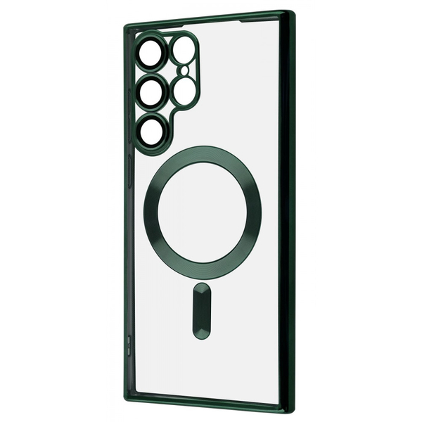 Чохол WAVE Metal Color Case with Magnetic Ring Samsung Galaxy S22 Ultra Dark green