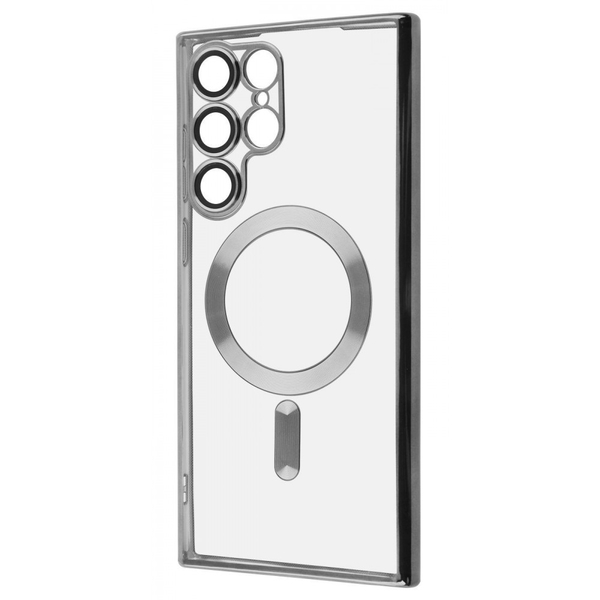 Чохол WAVE Metal Color Case with Magnetic Ring Samsung Galaxy S22 Ultra Silver