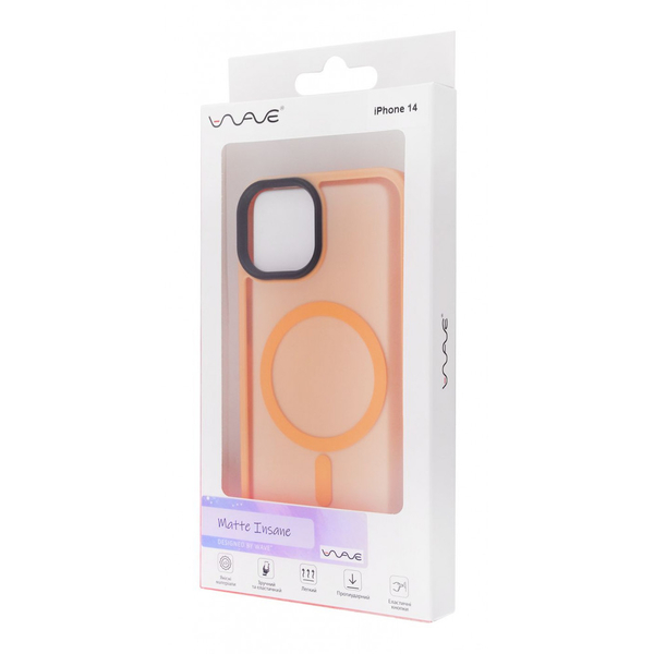 Чохол WAVE Matte Insane Case with Magnetic Ring iPhone 14 Black, изображение 2