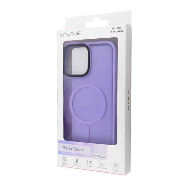 Чохол WAVE Matte Insane Case with Magnetic Ring iPhone 12 Pro Max Sierra blue